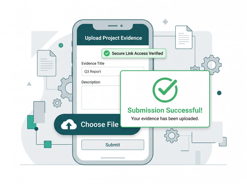 Contributor Flows · low-friction evidence collection from anyone