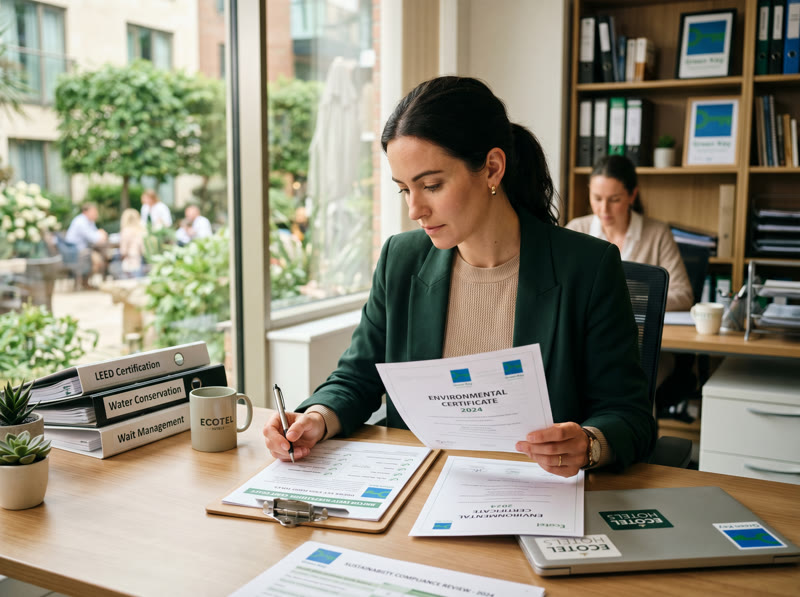 Sustainability lead managing environmental compliance